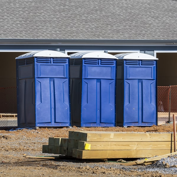 what is the expected delivery and pickup timeframe for the portable toilets in Indian Valley VA